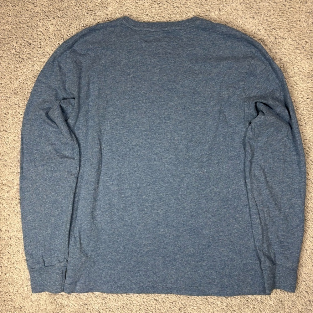 Polo Ralph Lauren Shirt Mens Small Crewneck Long Sleeve Custom Slim Fit Blue - Picture 3 of 4